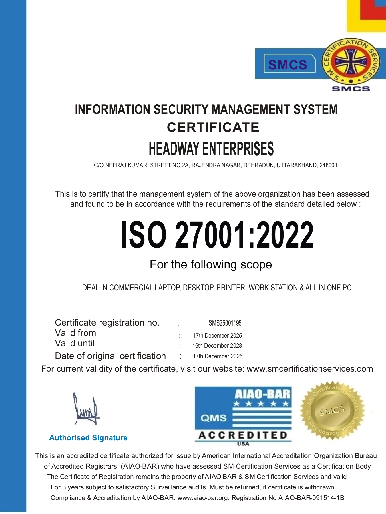 Certificate 2